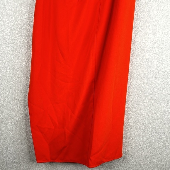 Lovers + Friends Orange One Shoulder Strap Front Slit Mini Dress Size XS - Picture 5 of 7